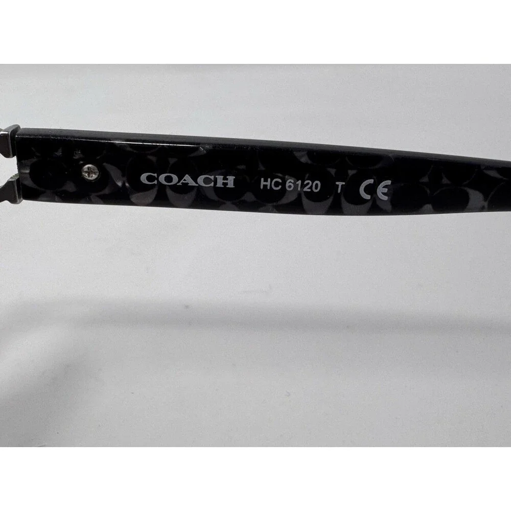 Coach Eyeglasses Frames HC6120 5510 Polished Black Cat Eye Full Rim 54-16-140